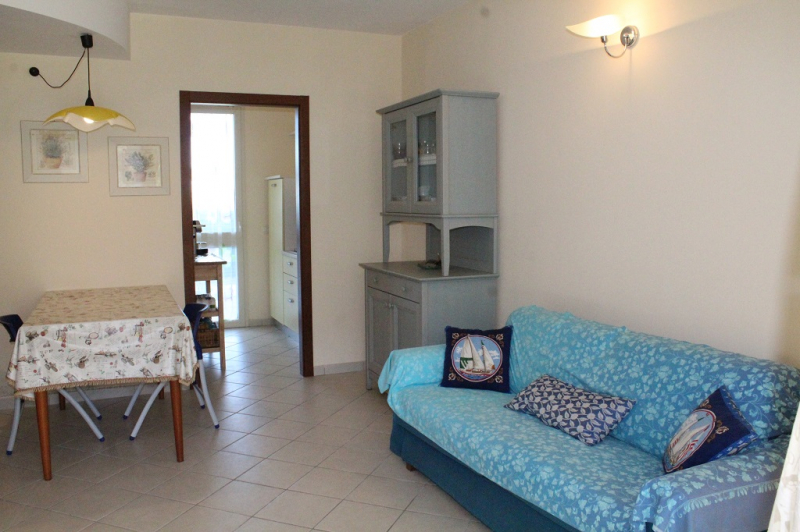 Recently built three-room apartment, all on the ground floor, with two bathrooms, in a residence with swimming pool for sale in Lido di Spina